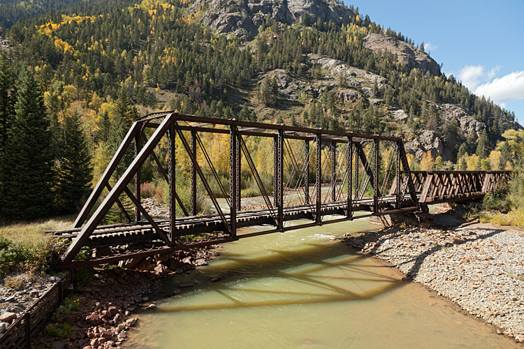 Durango and Silverton Narrow Gauge Railroad Railroad Bridge Animas River